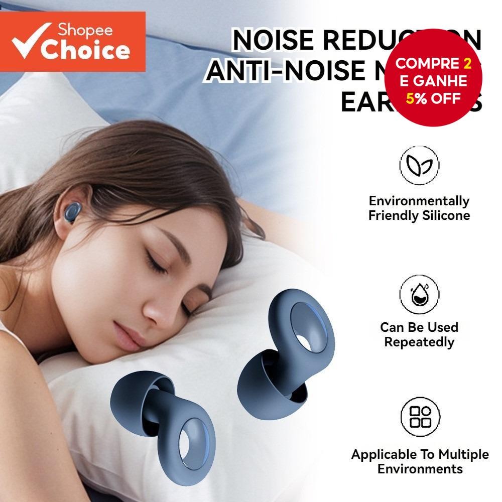 Tampões De Ouvido Com Cancelamento De Ruído , Silicone Super Macio , Redução De 27 dB , Re...