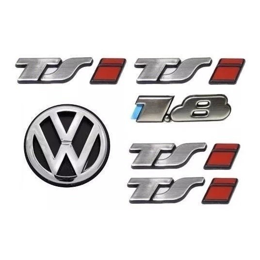 Kit Emblemas Tsi 1.8 + Vw Da Mala Gol Tsi - Gol Bola Tsi.