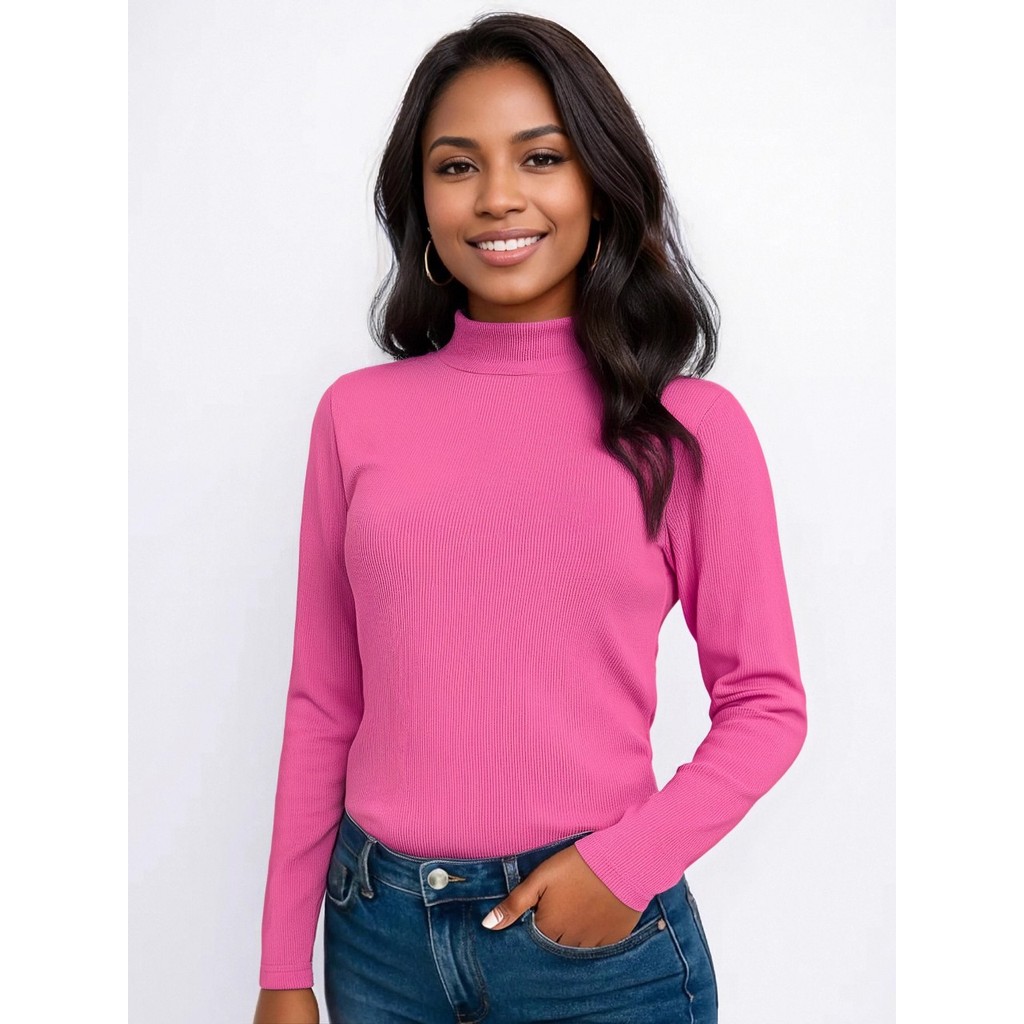 Cacharrel Feminina Segunda Pele Canelada Blusinha Frio Oferta Envio 24h