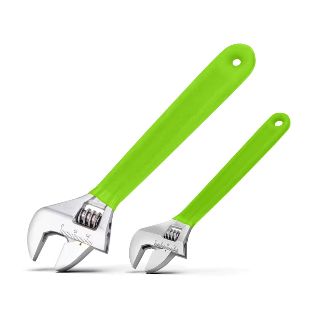 Jogo de Chave Inglesa 2 Peças Boca Ajustável 8 e 12 Polegadas Com Cabo Emborrachado em Oferta na Shopee