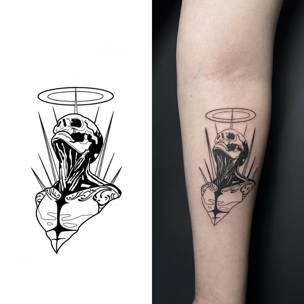 Tatuagem Temporária de Esqueleto, Nova Tecnologia Mágica, Duração de 2 Semanas, Tatuagem Semi-Permanente, Tatuagem Tempo