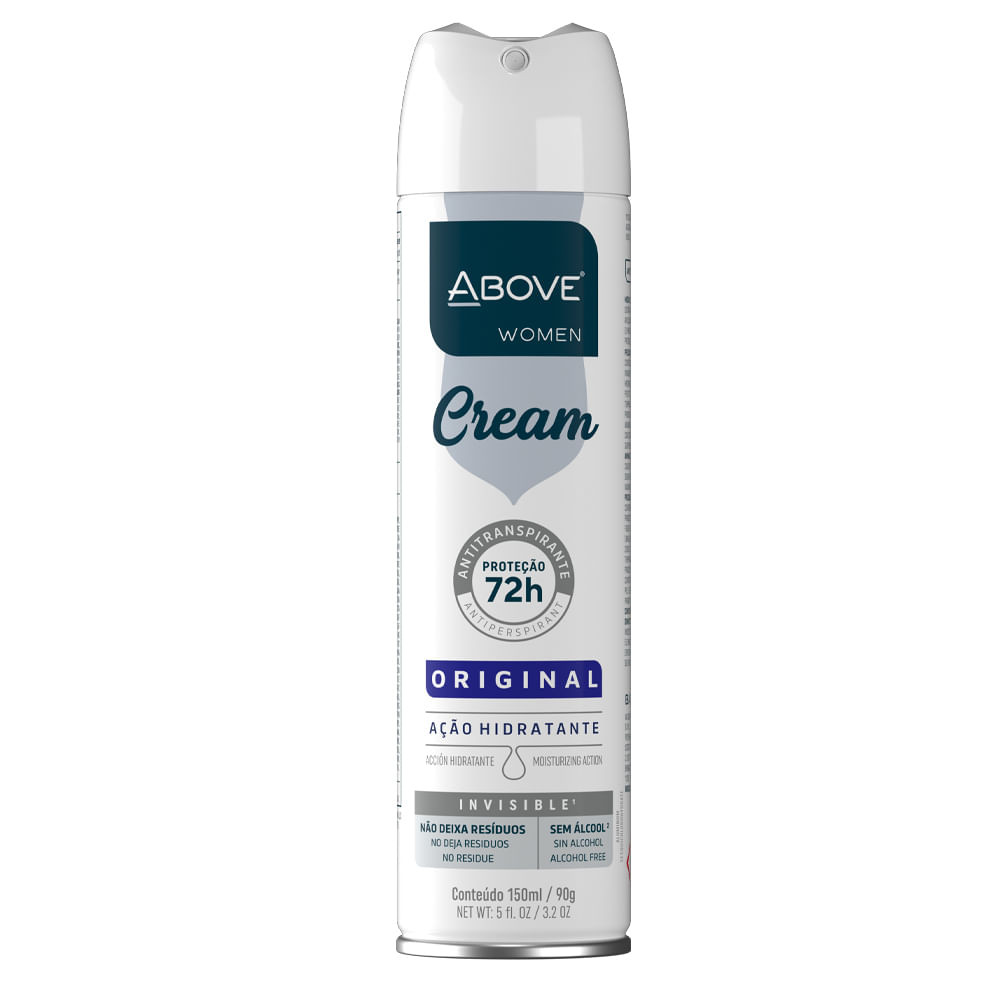 Desodorante Aerosol Above Cream Original 150ml - Beauty
