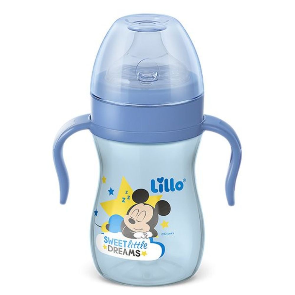 Copo Lillo Disney Menino Azul 6 meses  240ml - Mom & Baby