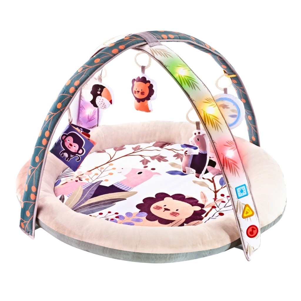 Tapete de Atividades Bebê Luz e Musica Comfy Leão Maxi Baby em Oferta na Shopee