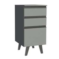 Balcão Cozinha 40 cm 3 Gavetas Com Pés Nice Madesa