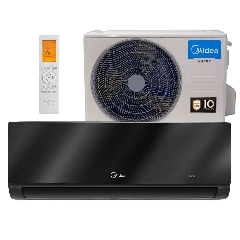 Ar Condicionado Split Springer Midea Hi Wall Xtreme Save Connect  Inverter 12.000 BTU/h Quente e Frio Preto  220V em Oferta na Shopee