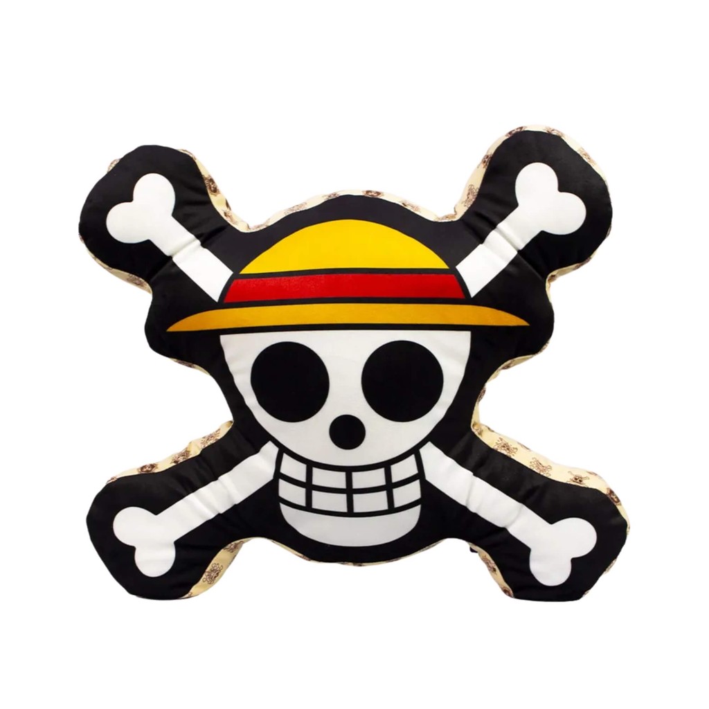 Almofada Formato Luffy Skull - One Piece Zona Criativa - 10065120 em Oferta na Shopee