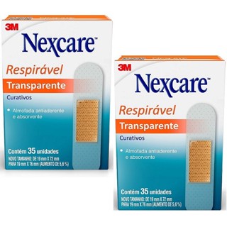Kit com 2 Caixas de Curativos Nexcare Transparentes em Oferta na Shopee