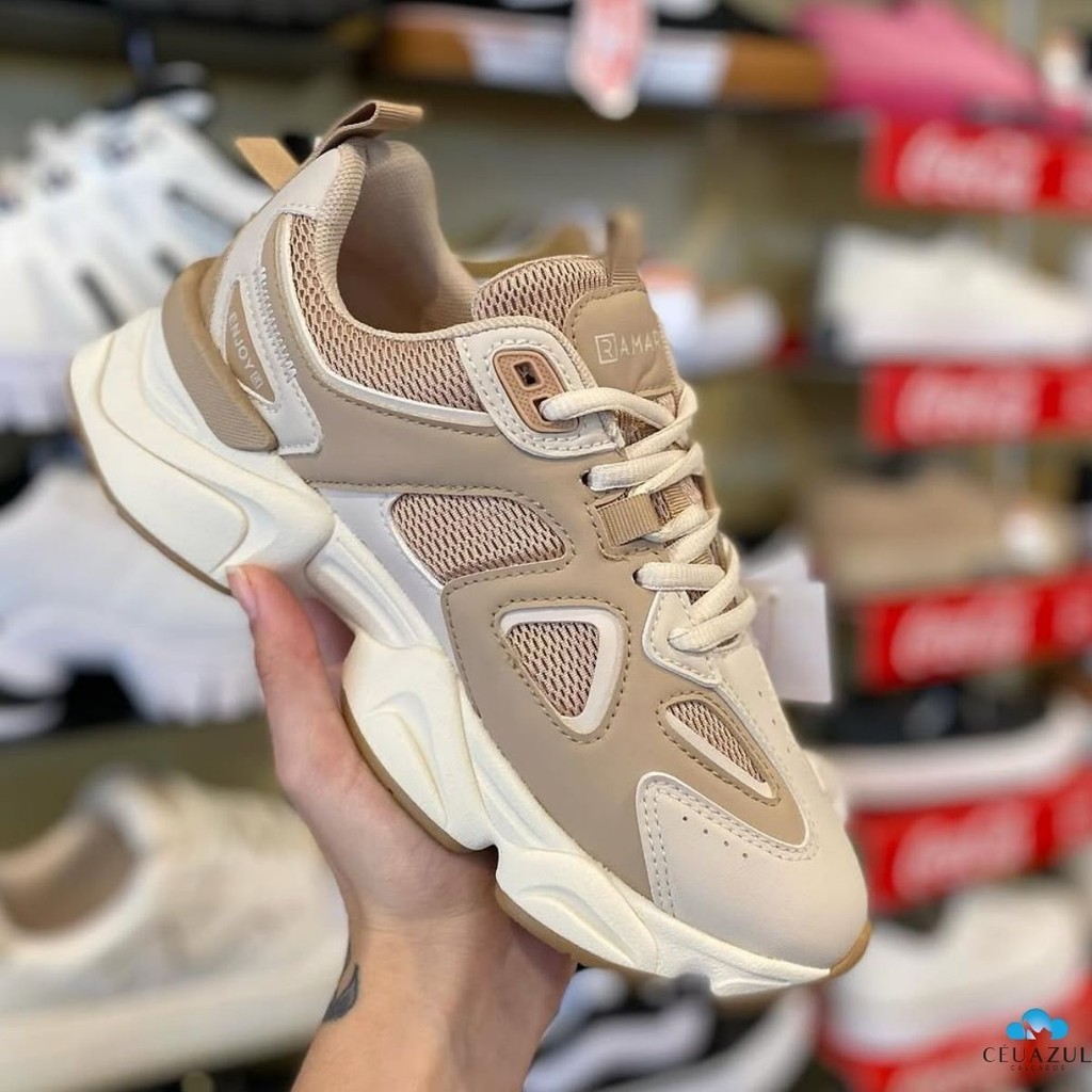 Tênis Ramarim New Chunky Feminino Enjoy Estilo Urbano New Conforto em Oferta na Shopee