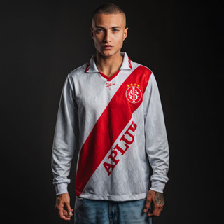 Camisa Internacional Retrô 1995 Manga Longa Masculina Oficial em Oferta na Shopee