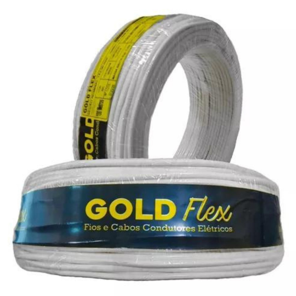 Fio Elétrico 4mm Cabo Fleível 4mm Rolo 50mt e 100mts 750v Gold Premium