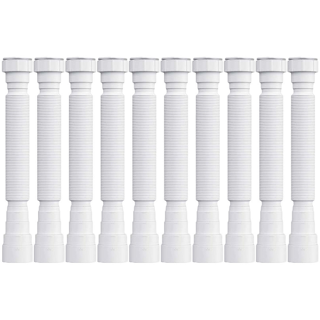 Kit 10 Sifão Cano Sanfonado De Pia Cozinha Tanque Banheiro