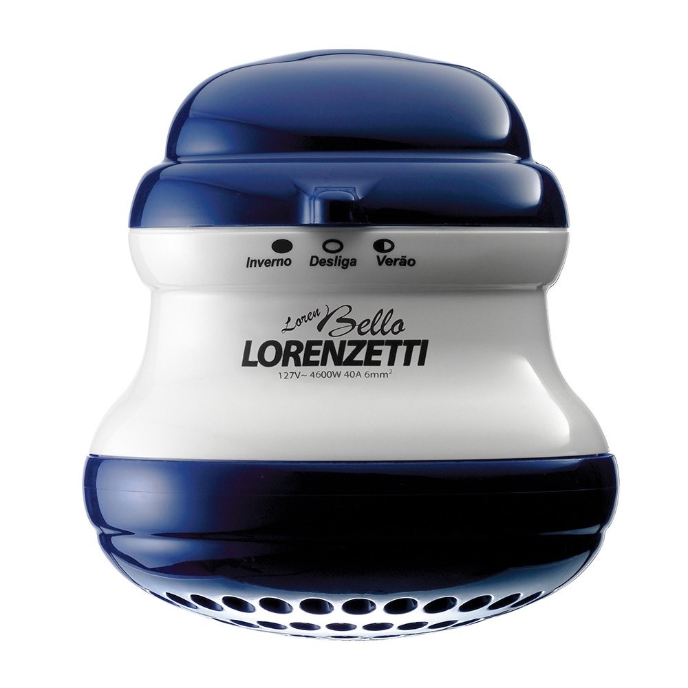 Chuveiro Lorenzetti Loren Bello Azul com Cano 4600W em Oferta na Shopee