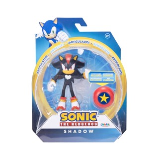 Sonic - Boneco 10cm Shadow Com Mola Estrela em Oferta na Shopee