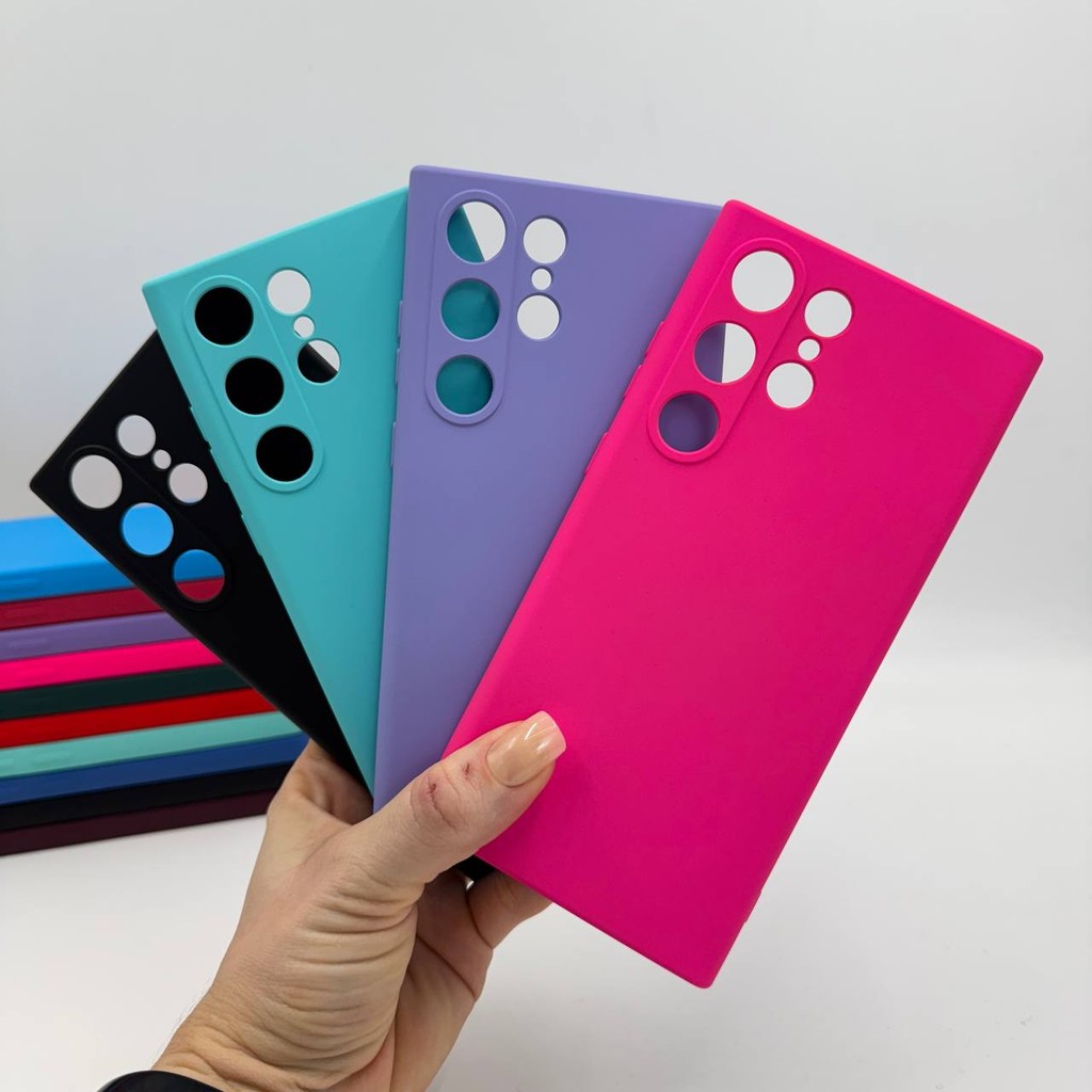 Capa Para Samsung Galaxy S24 Ultra Silicone Aveludada Capinha de Celular em Oferta na Shopee