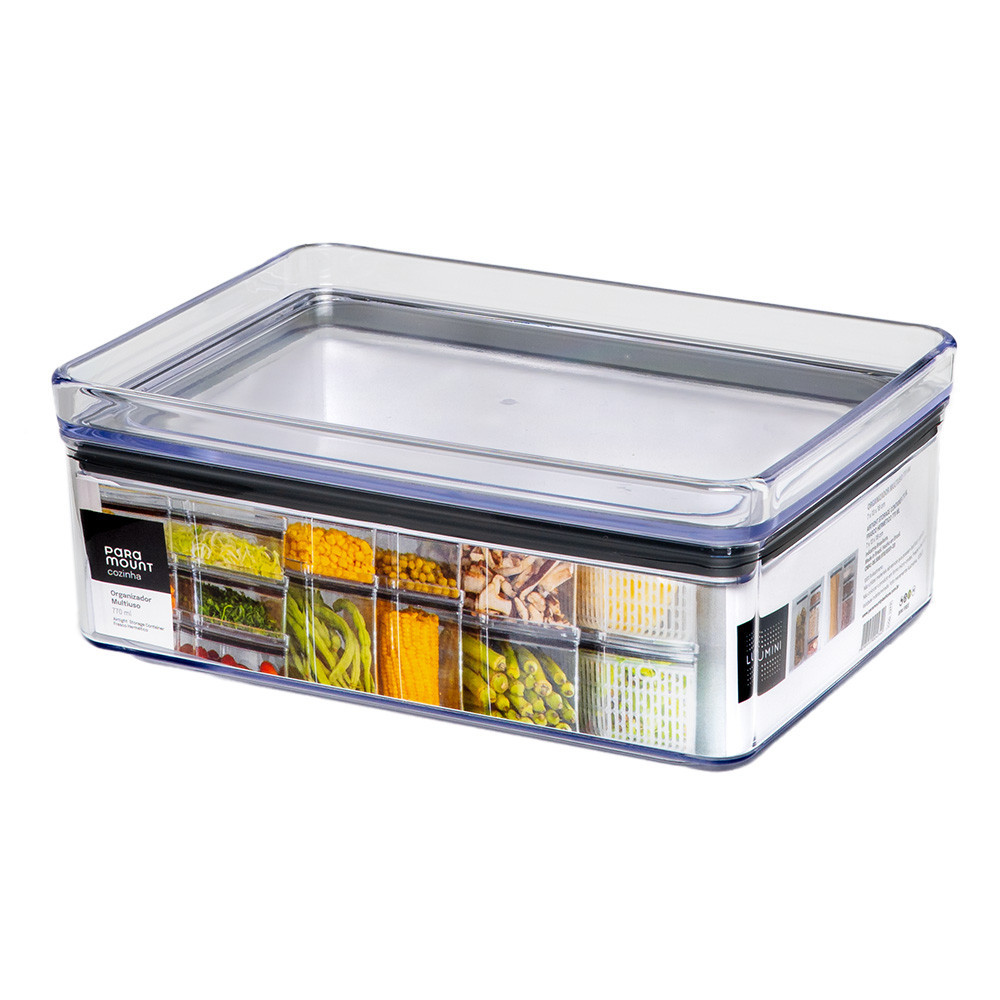 Pote Organizador De Geladeira Porta Frios Multiuso Hermético 770 Ml