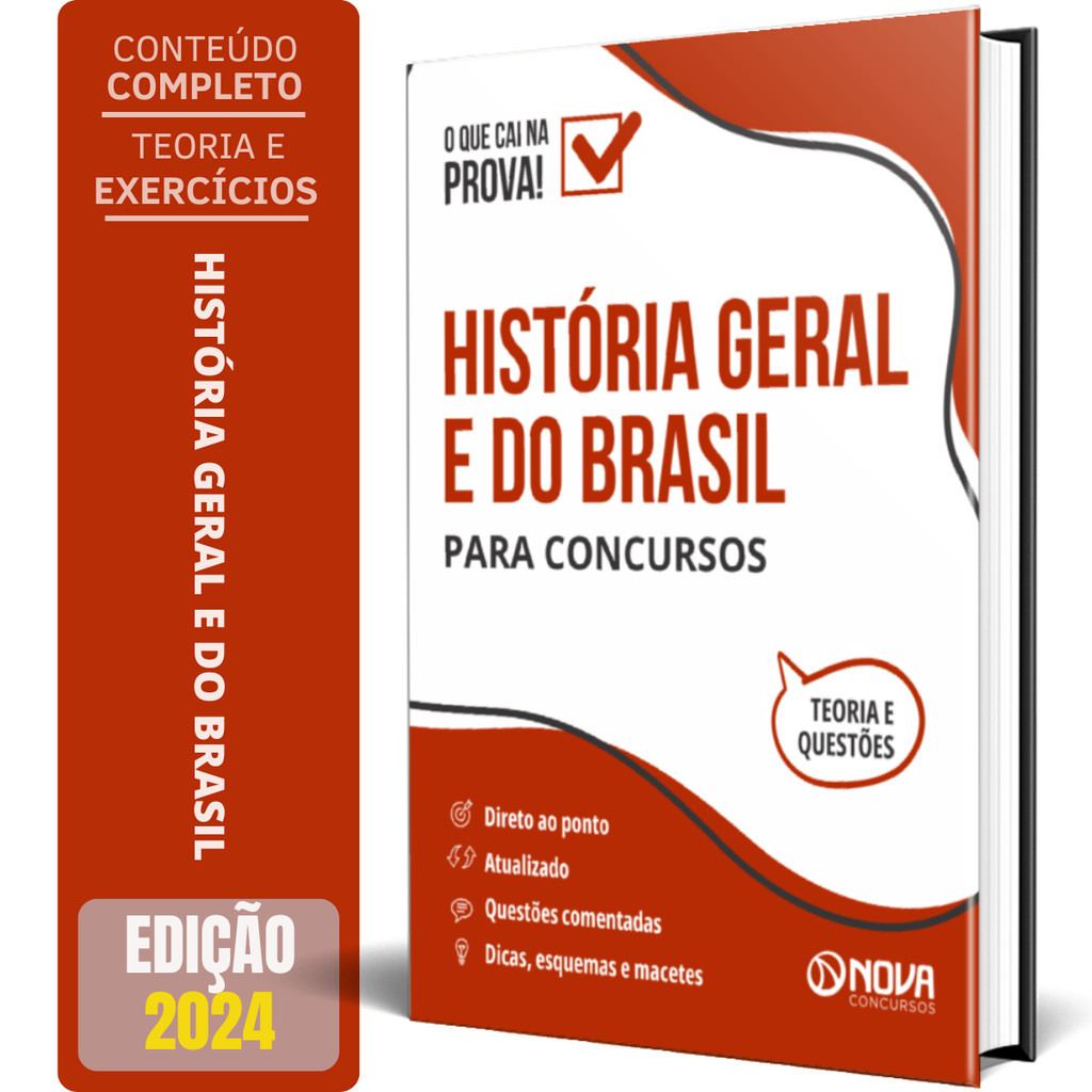 Imagem História Geral e do Brasil para Concursos - Ed. 2024