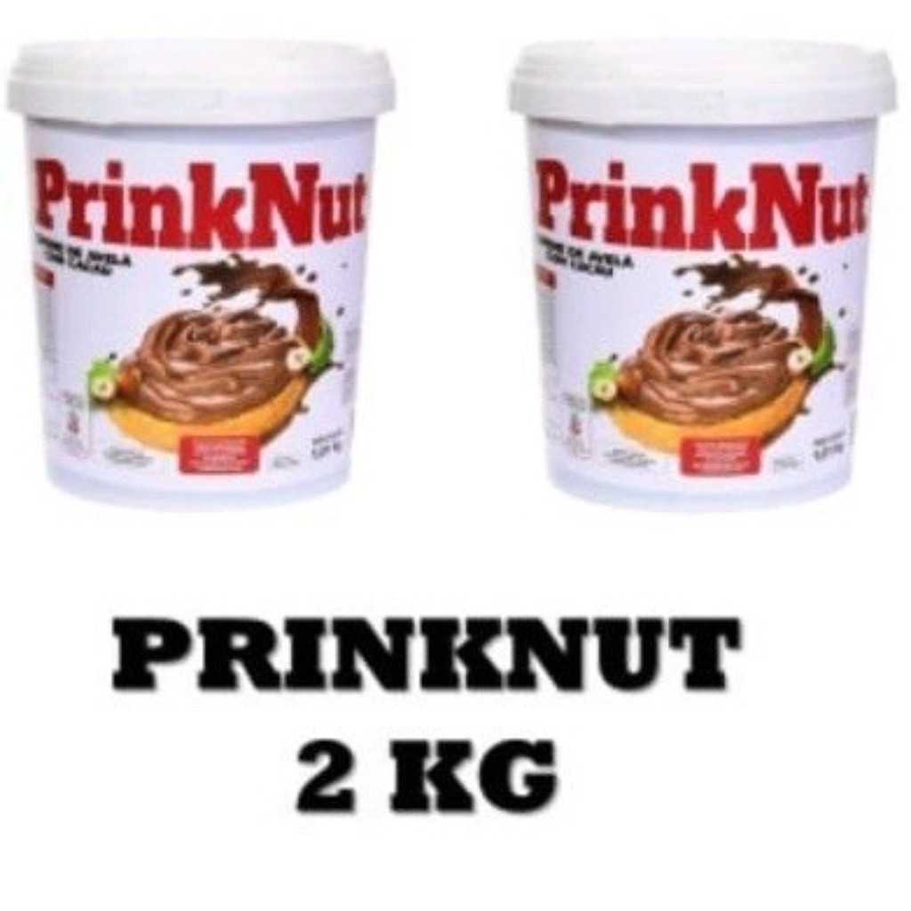 2 Potes De Creme De Avelã Com Cacau Prinknut Cremoso Cada Pote Contém 1Kg em Oferta na Shopee