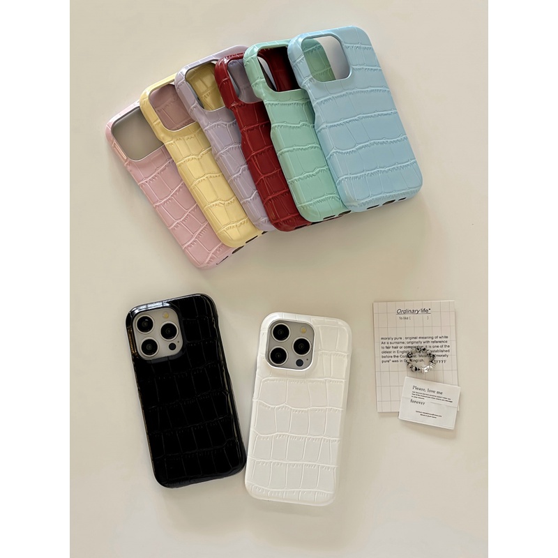 Estojo Em Couro Colorido Brilhante Para iPhone 13 14 15 13Pro 14Pro 15Pro 13Promax 14Promax 15Promax iPhone15Promax em Oferta na Shopee