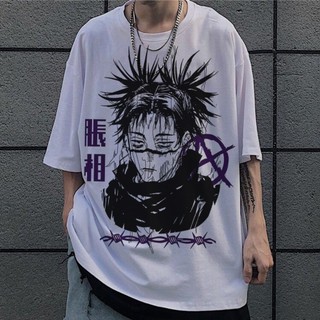 Camiseta de anime unissex com gola redonda solta em Oferta na Shopee