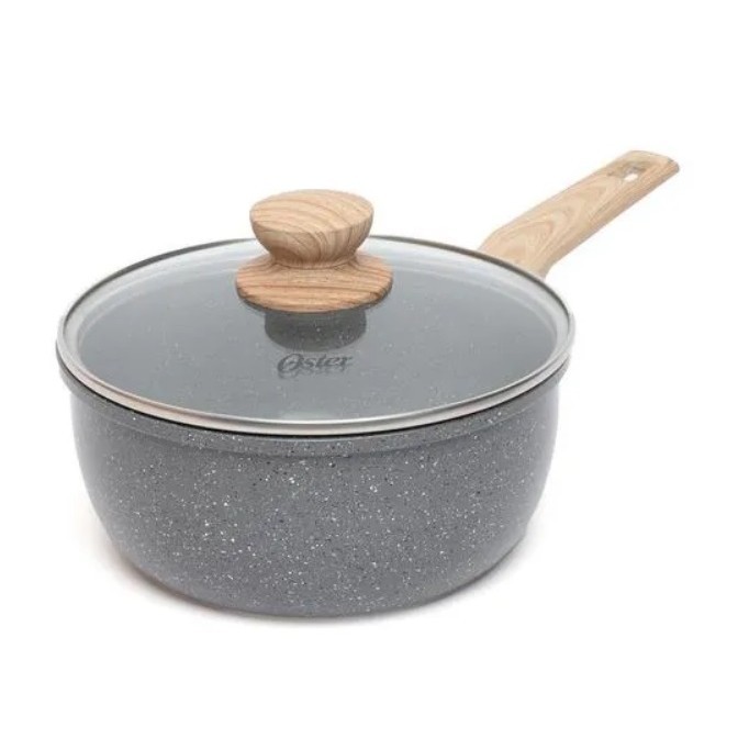 Panela De Cerâmica 3 Litros C/ Tampa 20cm Cinza Escuro Oster - Home Appliances