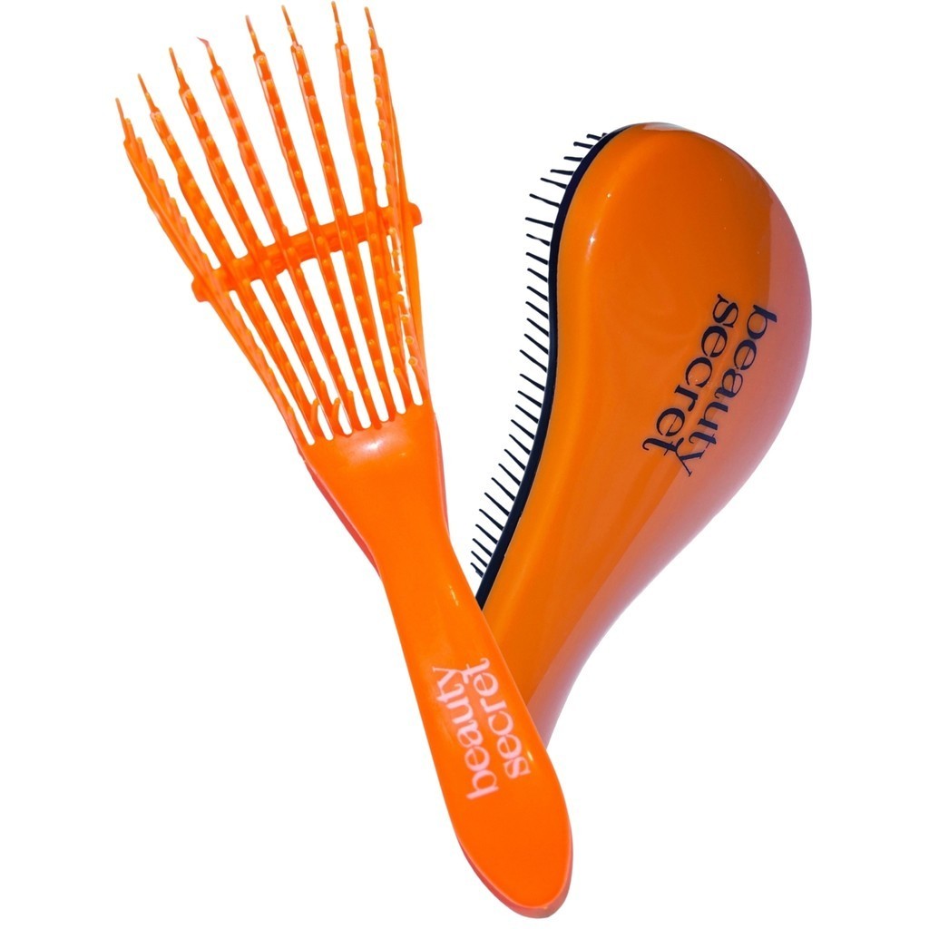 Kit Escova Polvo Laranja e Escova Magica Laranja Beauty Secret