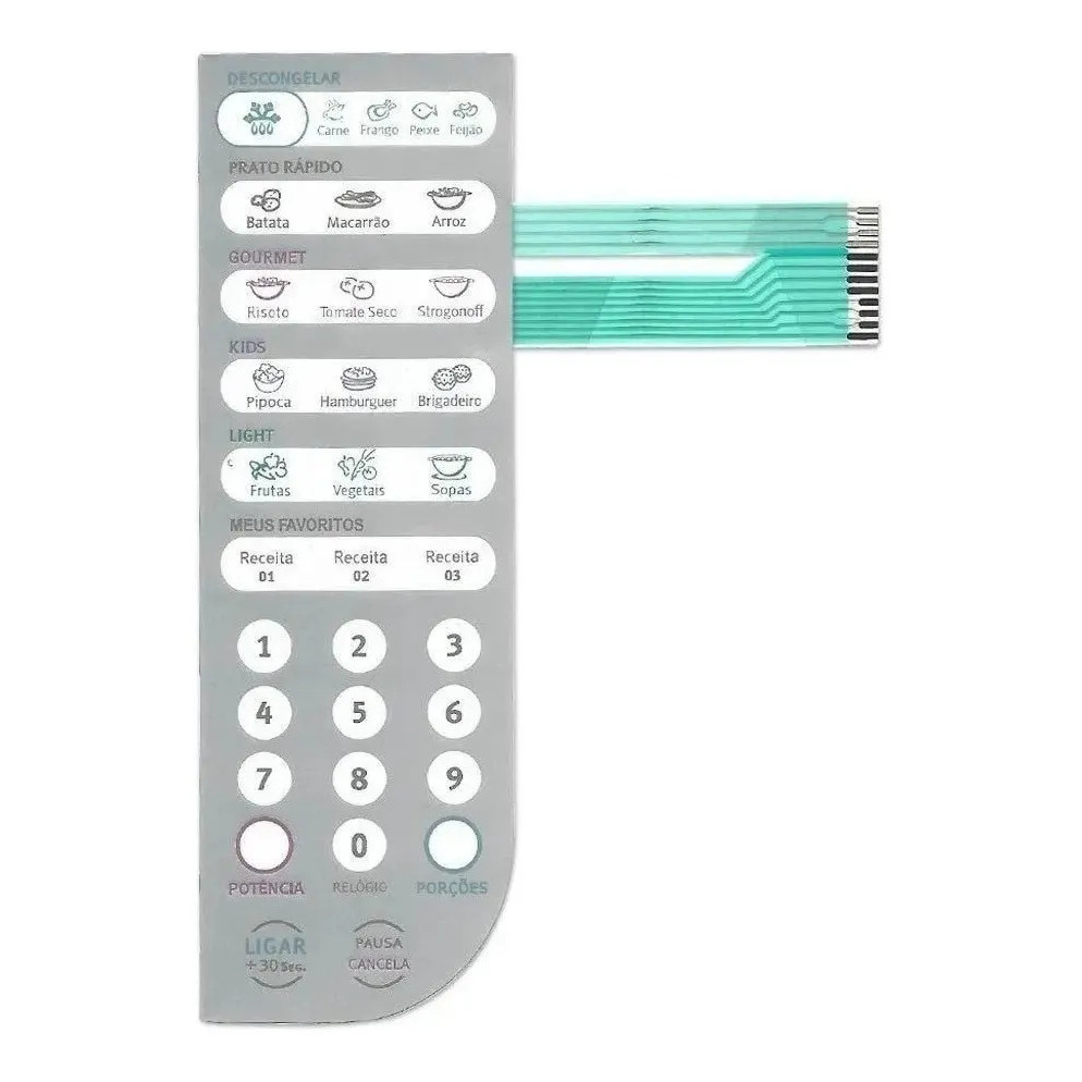 MEMBRANA COMPATIVEL MICROONDAS ELETROLUX MEF 41 - DIFERENTE DA MEF 41Y