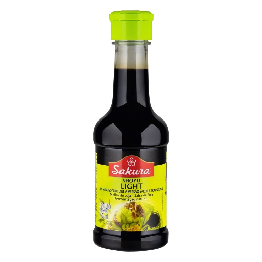 Molho De Soja Shoyu Light Sakura 150ml (Suave)