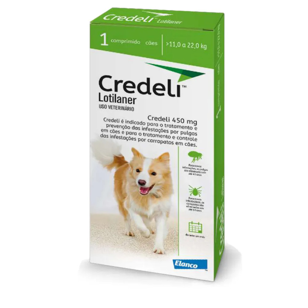 Credeli Antipulgas Cães 11 a 22 kg (450 mg) 1 comprimido - Pets