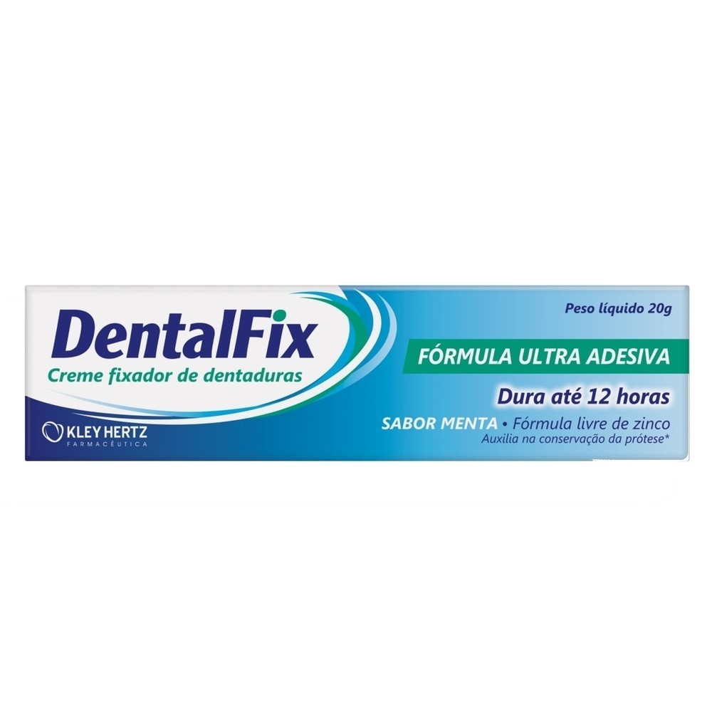 Creme Fixador de Dentadura Dentalfix Sabor Menta 20g em Oferta na Shopee