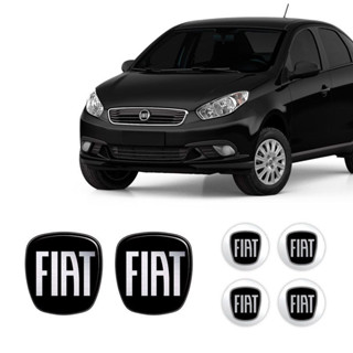 6 Adesivos Emblema Fiat Preto Grand Siena 2012 Até 2019 em Oferta na Shopee