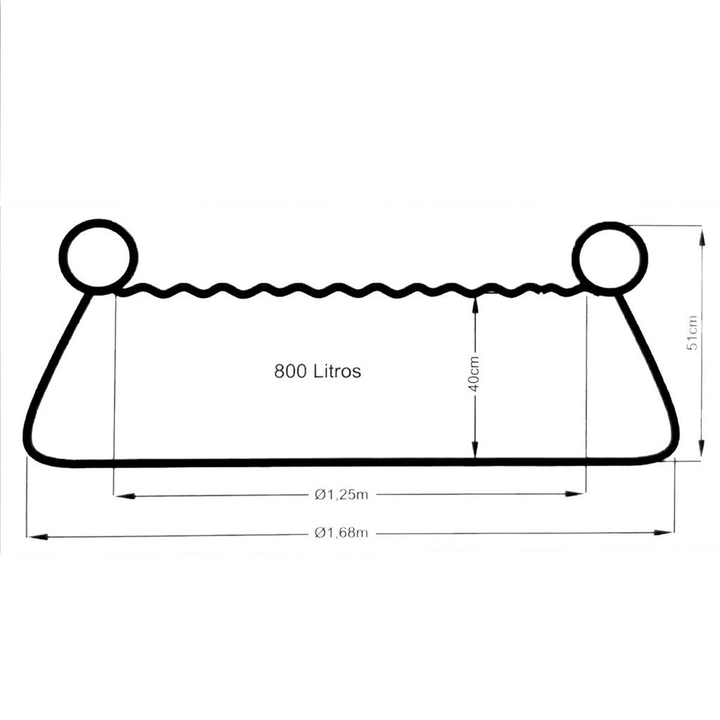 Piscina Inflável Para Família Tuut 1,68mx0,51m 1.000Lts - Tuut · foto 2