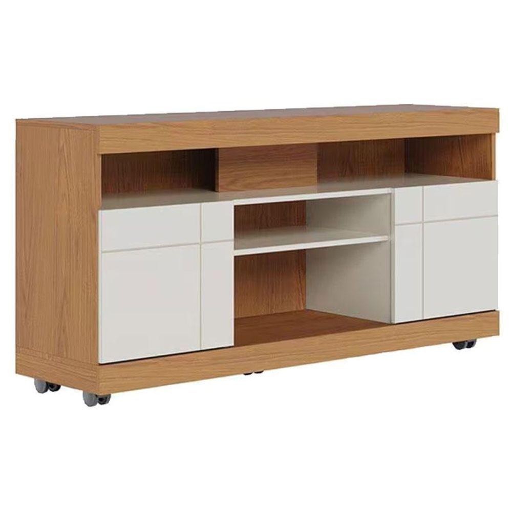 Rack Bancada Yara Freijó Off White - Colibri em Oferta na Shopee