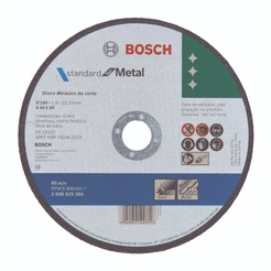 Disco de Corte 7" para Aço Carbono e Inox 180 x 1,6 x 22,23mm Bosch Standard 2608619384