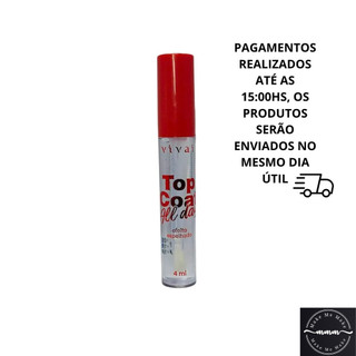 Gloss Top Coat All Day Vivai com Efeito Espelhado em Oferta na Shopee