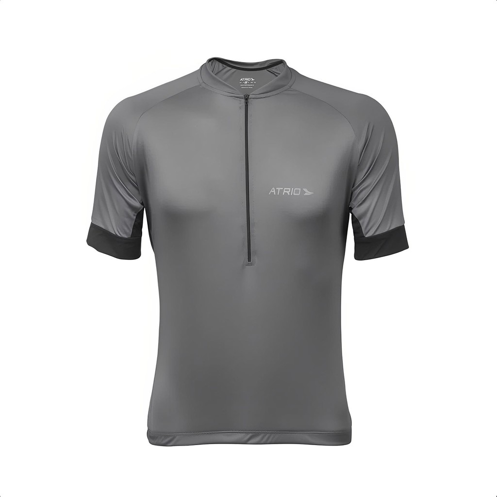 Camisa de Ciclismo Sport Masculina P/GG/XG Chumbo Dryfit SuperLight Proteção UV30 - Atrio