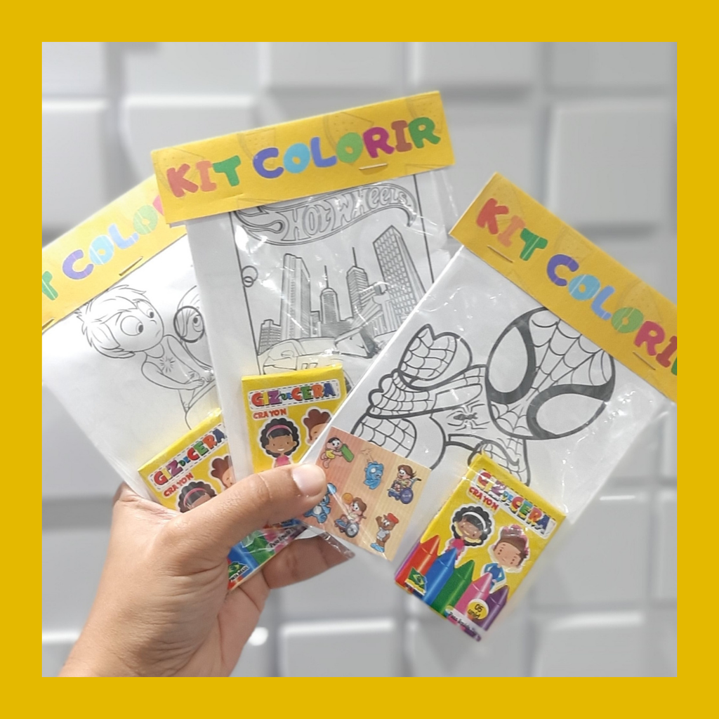 Kit de colorir lembrancinha DIA DAS CRIANÇAS, sugestão lembrancinha de aniversário, DIA DAS CRIANÇAS