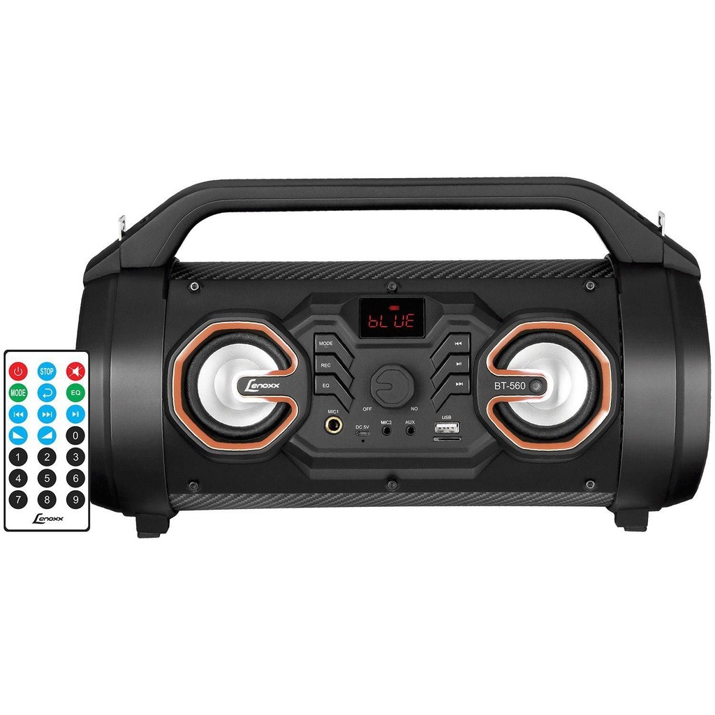 Caixa De Som Auto Turbo Dj Lenoxx Blueth Usb Sd