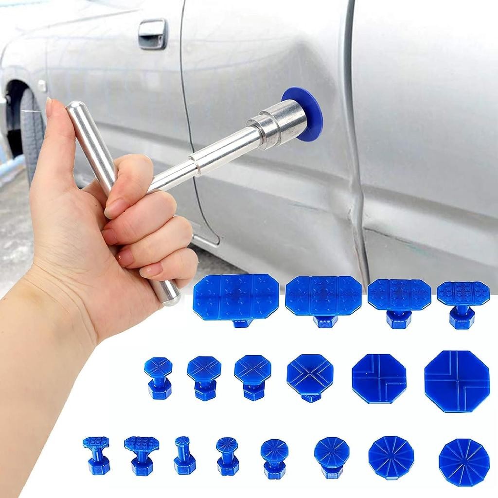 Kit Martelinho Com 18 Ventosas Para Desamassar Lataria Carro