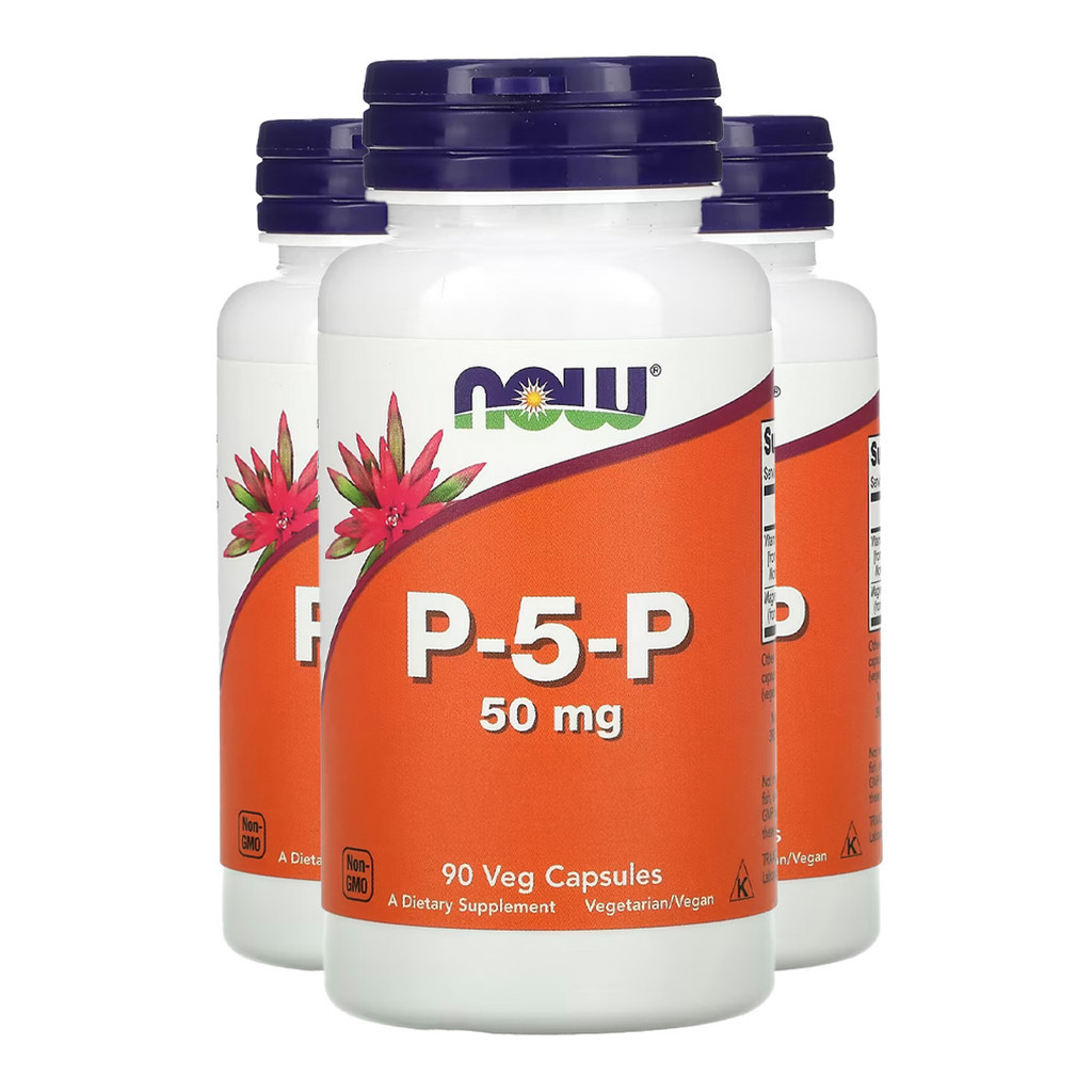 Kit 3x P-5-P 50mg Now Foods 90 Cápsulas Importado /Made in Usa em Oferta na Shopee