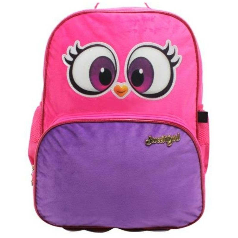 Mochila Santino Camurça Escolar Sweet Girl Corujinha SGM188547