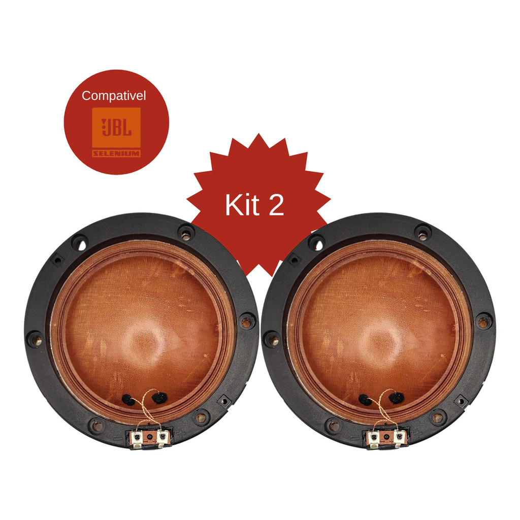 Kit 2 Reparo Driver D-400/405 Corneta 8 Ohms 100w Force One em Oferta na Shopee