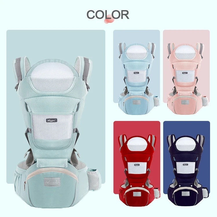 Canguru Carregador de Bebê Ergonômico com Assento HipSeat Até 25kg 36 meses em Oferta na Shopee