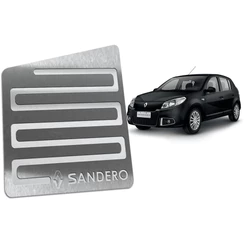Descanso de Pé Sandero 08/14 - Aço Inox