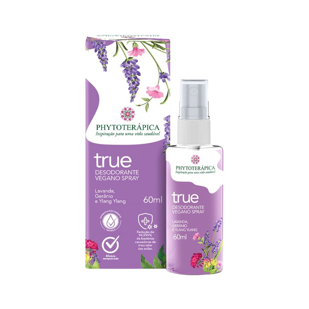 Desodorante True Floral Phytoterápica 60ml