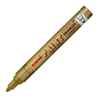 Pincel marcador permanente Paint Marker Ouro PX-20 Uni-Paint