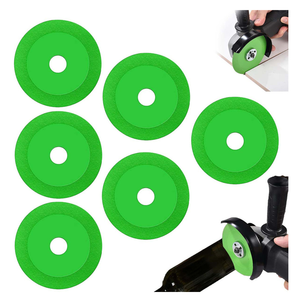 Kit 6 Discos De Diamante Corte De Vidro Lâmina Ultrafina 2cm em Oferta na Shopee