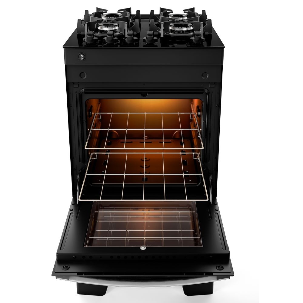 Detalhes do Fogão 4 Bocas Atlas Agile Up Glass com Mesa de Vidro e Acendimento Automatico Preto Bivolt