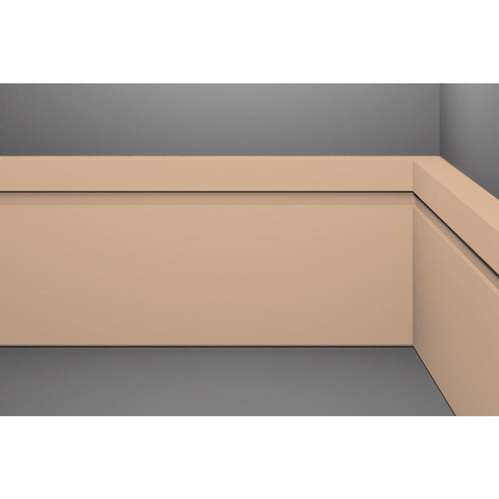 Rodapé Eucafloor Acqua New Sand Color Com Friso 10x240x1,5cm