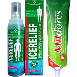 Kit Spray Icerelief e Pomada Mil Dores 100g - Pierry em Oferta na Shopee